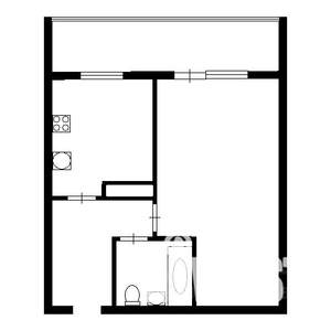 1-к квартира, на длительный срок, 46м2, 9/17 этаж