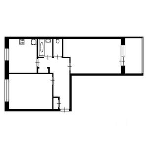 2-к квартира, на длительный срок, 50м2, 5/5 этаж