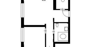 2-к квартира, на длительный срок, 44м2, 3/5 этаж