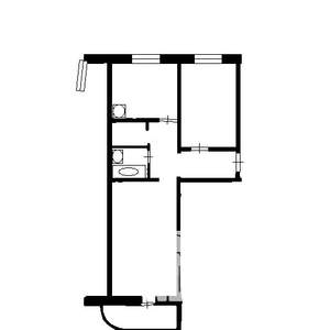 2-к квартира, на длительный срок, 50м2, 3/5 этаж