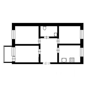 3-к квартира, на длительный срок, 60м2, 3/9 этаж