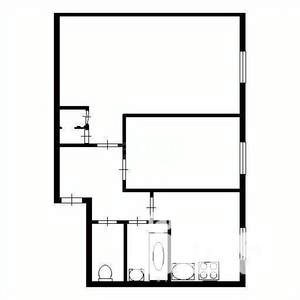 2-к квартира, на длительный срок, 40м2, 2/2 этаж