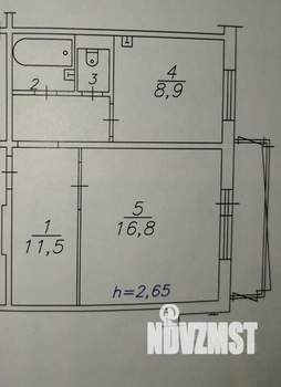 1-к квартира, на длительный срок, 41м2, 2/11 этаж