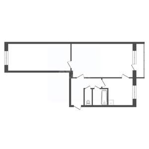 2-к квартира, вторичка, 45м2, 2/5 этаж