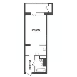 Студия квартира, вторичка, 28м2, 8/11 этаж