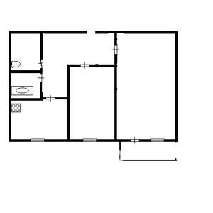 2-к квартира, вторичка, 53м2, 6/9 этаж
