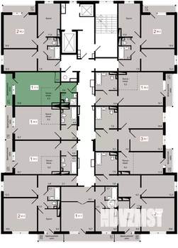 1-к квартира, строящийся дом, 32м2, 10/17 этаж