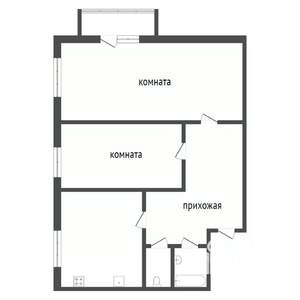 2-к квартира, вторичка, 50м2, 4/5 этаж