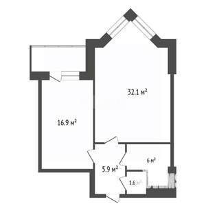 2-к квартира, вторичка, 63м2, 7/10 этаж