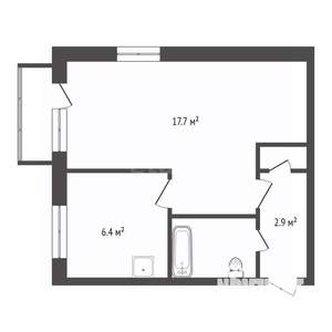 1-к квартира, вторичка, 31м2, 3/5 этаж