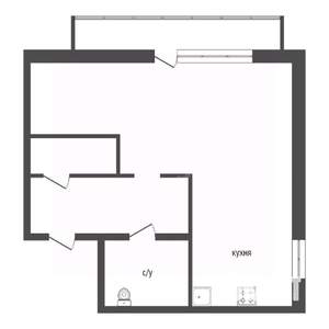 1-к квартира, вторичка, 40м2, 7/9 этаж