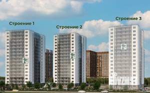 1-к квартира, строящийся дом, 42м2, 6/17 этаж