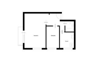 2-к квартира, вторичка, 41м2, 5/5 этаж