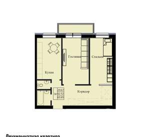 2-к квартира, вторичка, 64м2, 7/10 этаж