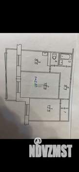 2-к квартира, вторичка, 55м2, 6/9 этаж