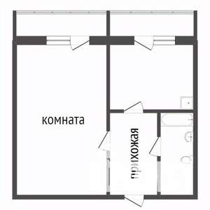 1-к квартира, вторичка, 39м2, 14/17 этаж
