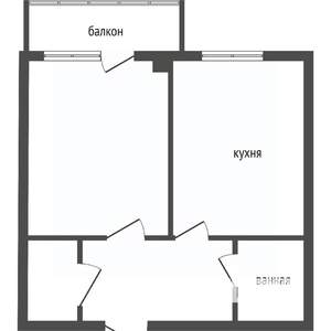 1-к квартира, вторичка, 32м2, 5/16 этаж