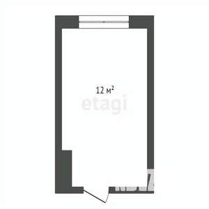 Студия квартира, вторичка, 12м2, 3/9 этаж