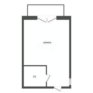 Студия квартира, вторичка, 27м2, 2/14 этаж