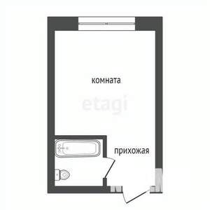Студия квартира, вторичка, 18м2, 2/5 этаж
