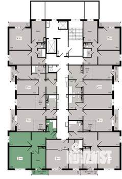 2-к квартира, строящийся дом, 58м2, 12/17 этаж