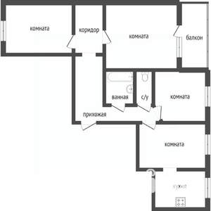 3-к квартира, вторичка, 77м2, 13/18 этаж