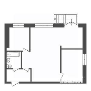 3-к квартира, вторичка, 43м2, 1/5 этаж