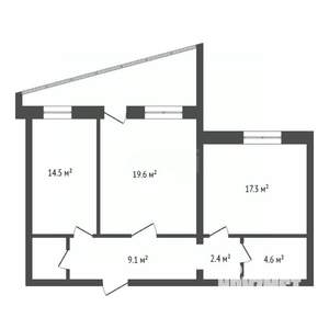 2-к квартира, вторичка, 70м2, 11/16 этаж