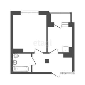 1-к квартира, вторичка, 43м2, 11/17 этаж