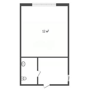 1-к квартира, вторичка, 17м2, 3/5 этаж