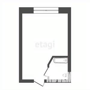 Студия квартира, вторичка, 15м2, 1/5 этаж