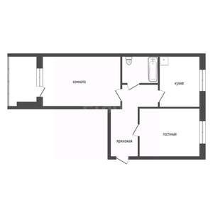 2-к квартира, вторичка, 48м2, 3/5 этаж