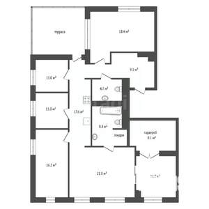 5-к квартира, вторичка, 139м2, 24/25 этаж