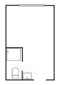 Студия квартира, вторичка, 17м2, 1/5 этаж