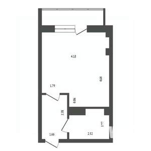 Студия квартира, вторичка, 27м2, 11/14 этаж