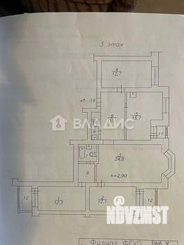 4-к квартира, вторичка, 99м2, 3/6 этаж