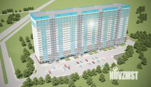 2-к квартира, строящийся дом, 57м2, 18/26 этаж