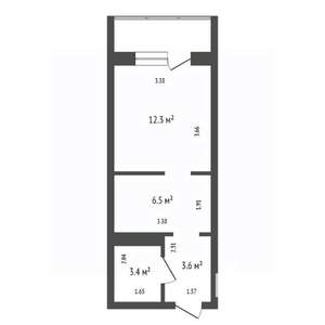 Студия квартира, вторичка, 26м2, 16/17 этаж