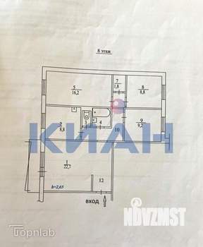 4-к квартира, вторичка, 80м2, 8/10 этаж
