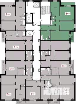 3-к квартира, вторичка, 86м2, 16/17 этаж