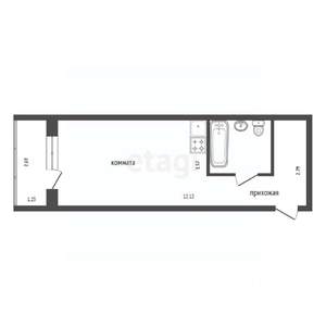 Студия квартира, вторичка, 32м2, 7/17 этаж