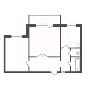 2-к квартира, вторичка, 53м2, 6/10 этаж