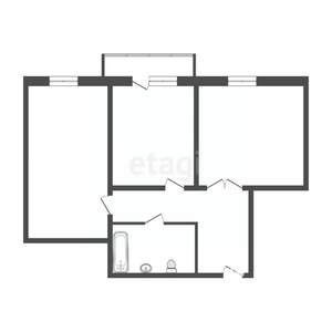 2-к квартира, вторичка, 54м2, 16/25 этаж