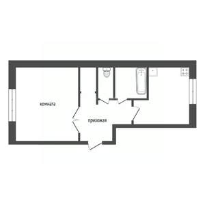 1-к квартира, вторичка, 36м2, 1/9 этаж