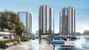 2-к квартира, строящийся дом, 55м2, 15/19 этаж