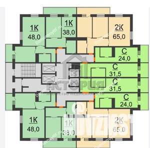 1-к квартира, вторичка, 48м2, 18/25 этаж
