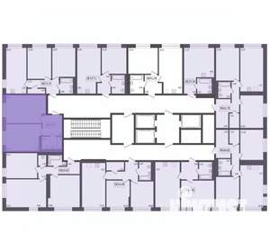 2-к квартира, вторичка, 47м2, 3/17 этаж