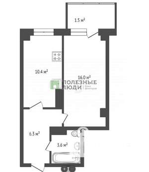 1-к квартира, вторичка, 37м2, 6/25 этаж