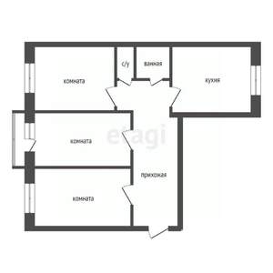 3-к квартира, вторичка, 65м2, 9/9 этаж