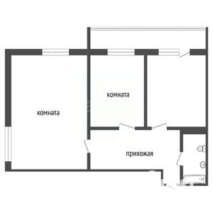 2-к квартира, вторичка, 62м2, 22/25 этаж